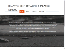 Tablet Screenshot of dimattiachiropractic.com